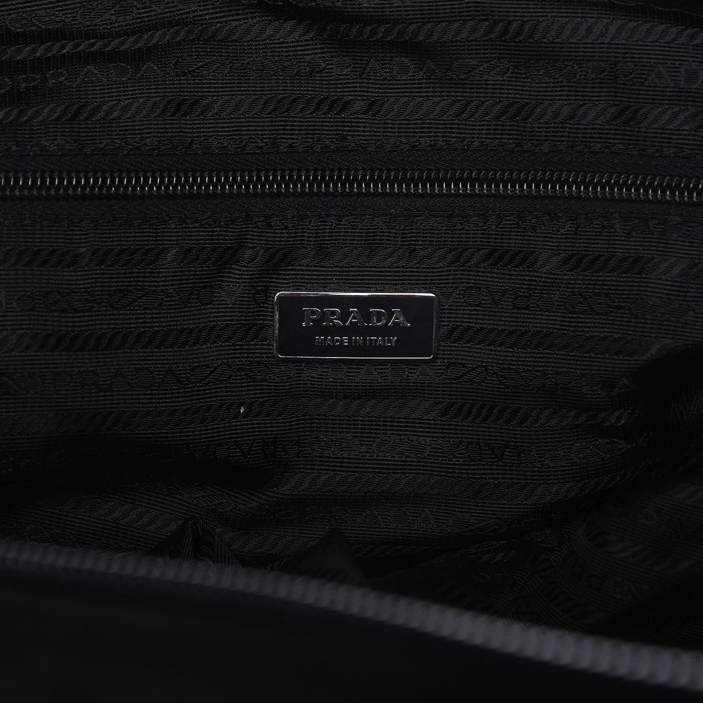 Tessuto Nylon Saffiano Viaggio Carry On Travel Bag Black