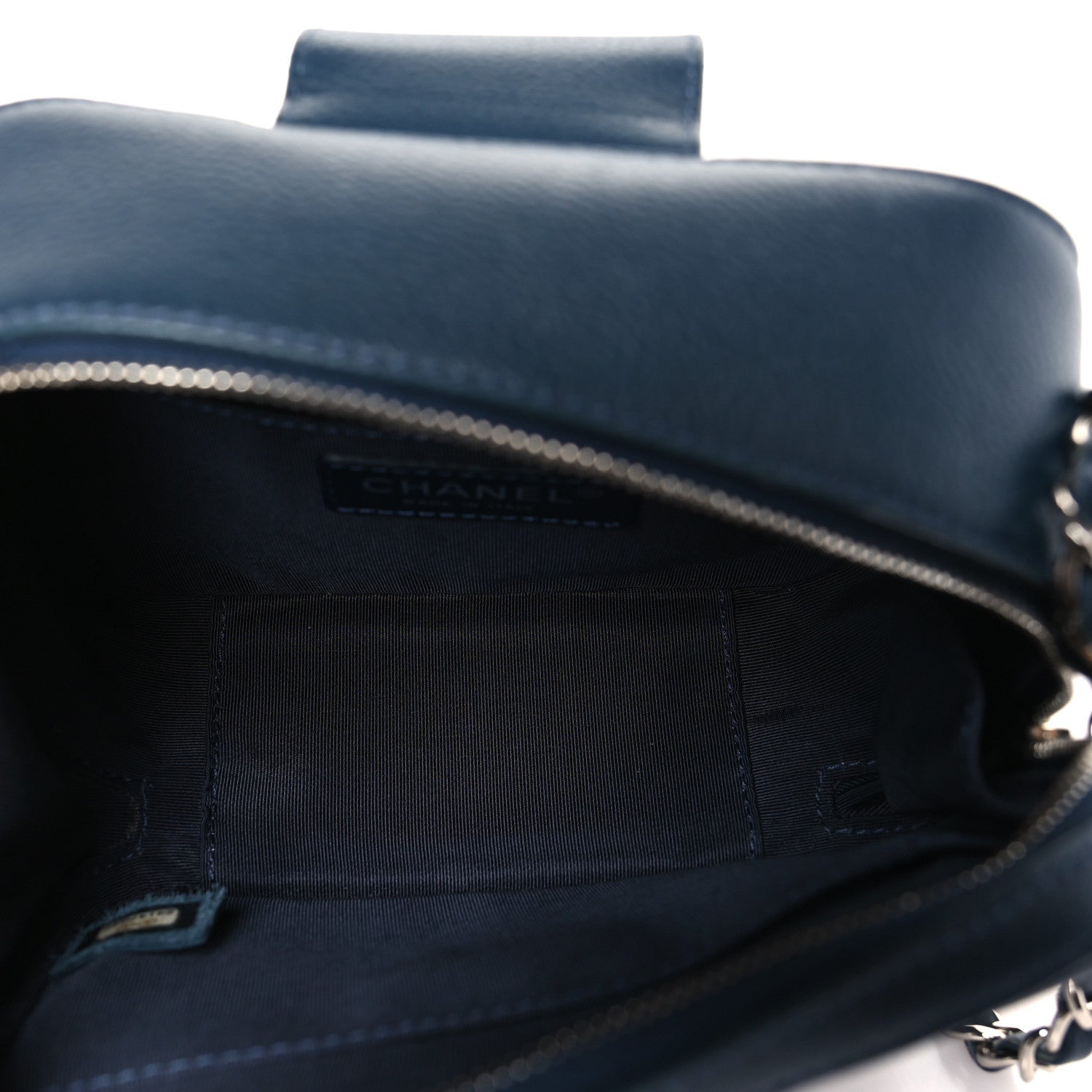 Chanel Caviar Mini Camera Case Bag Navy Blue 5 of 12