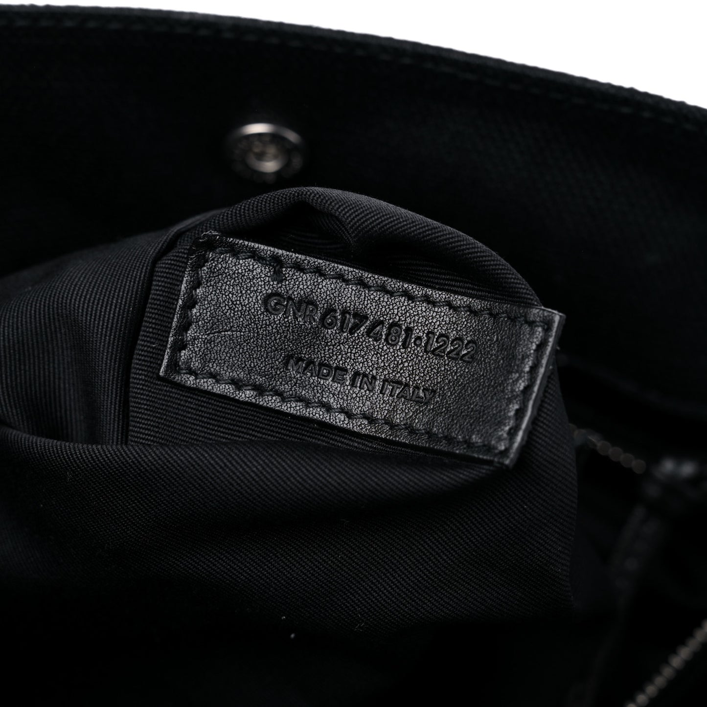 Raffia Linen Calfskin Small Rive Gauche Tote Black