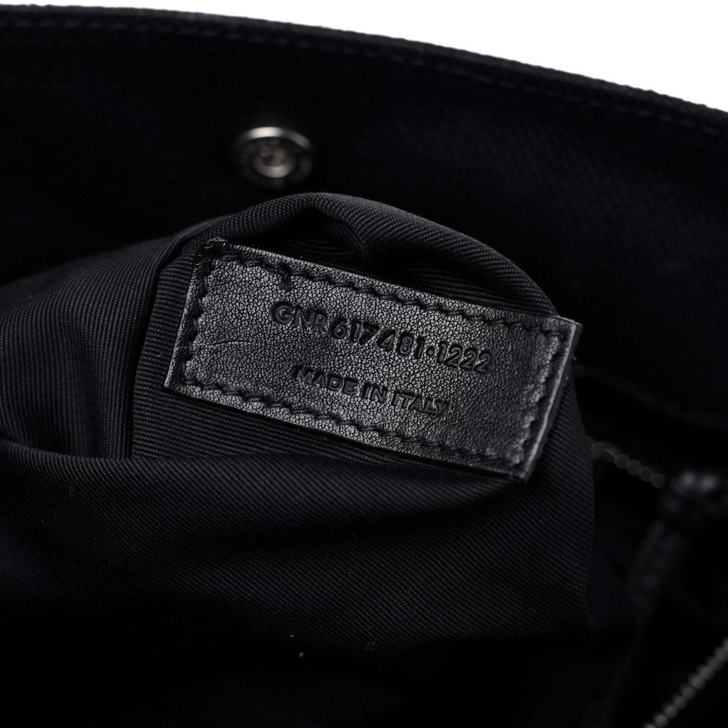 Saint Laurent Raffia Linen Calfskin Small Rive Gauche Tote Black 7 of 9