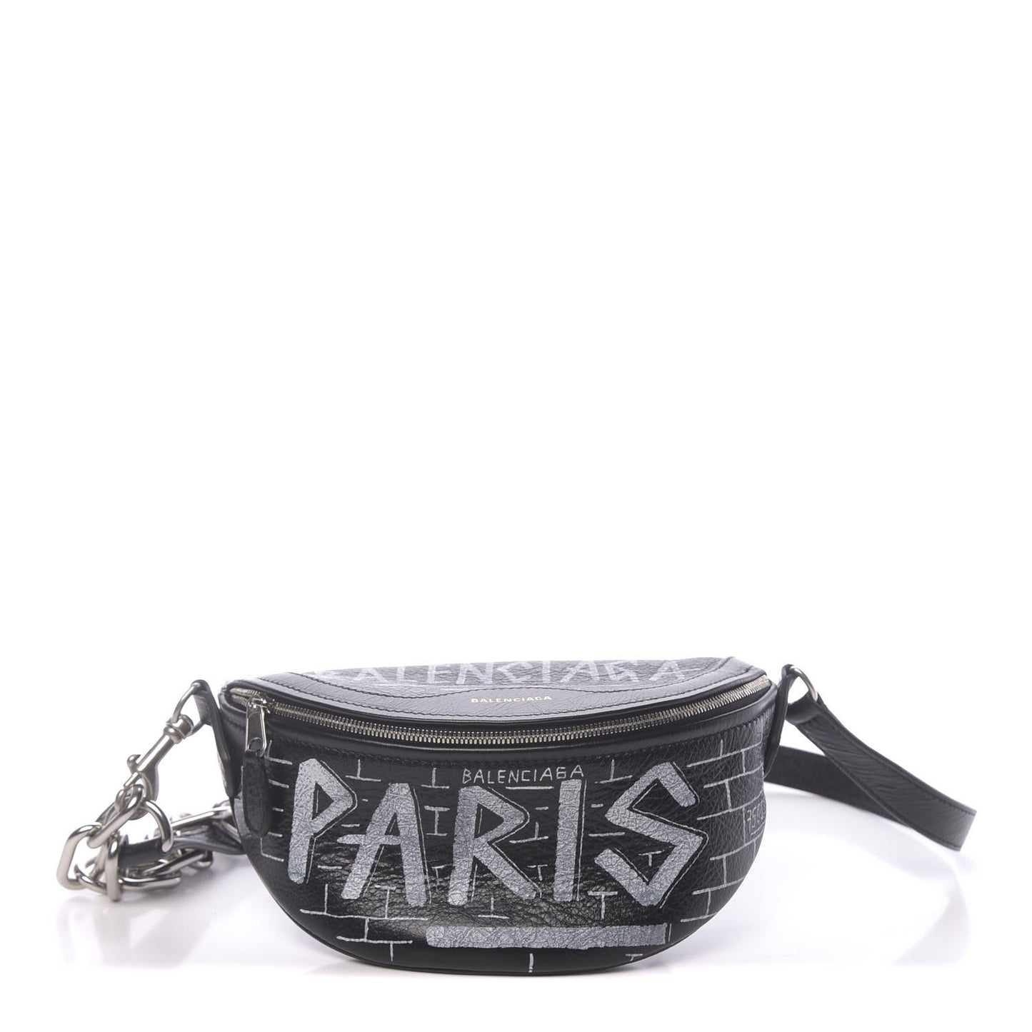 Agneau Arena Graffiti All Over XXS Souvenir Belt Bag Black White