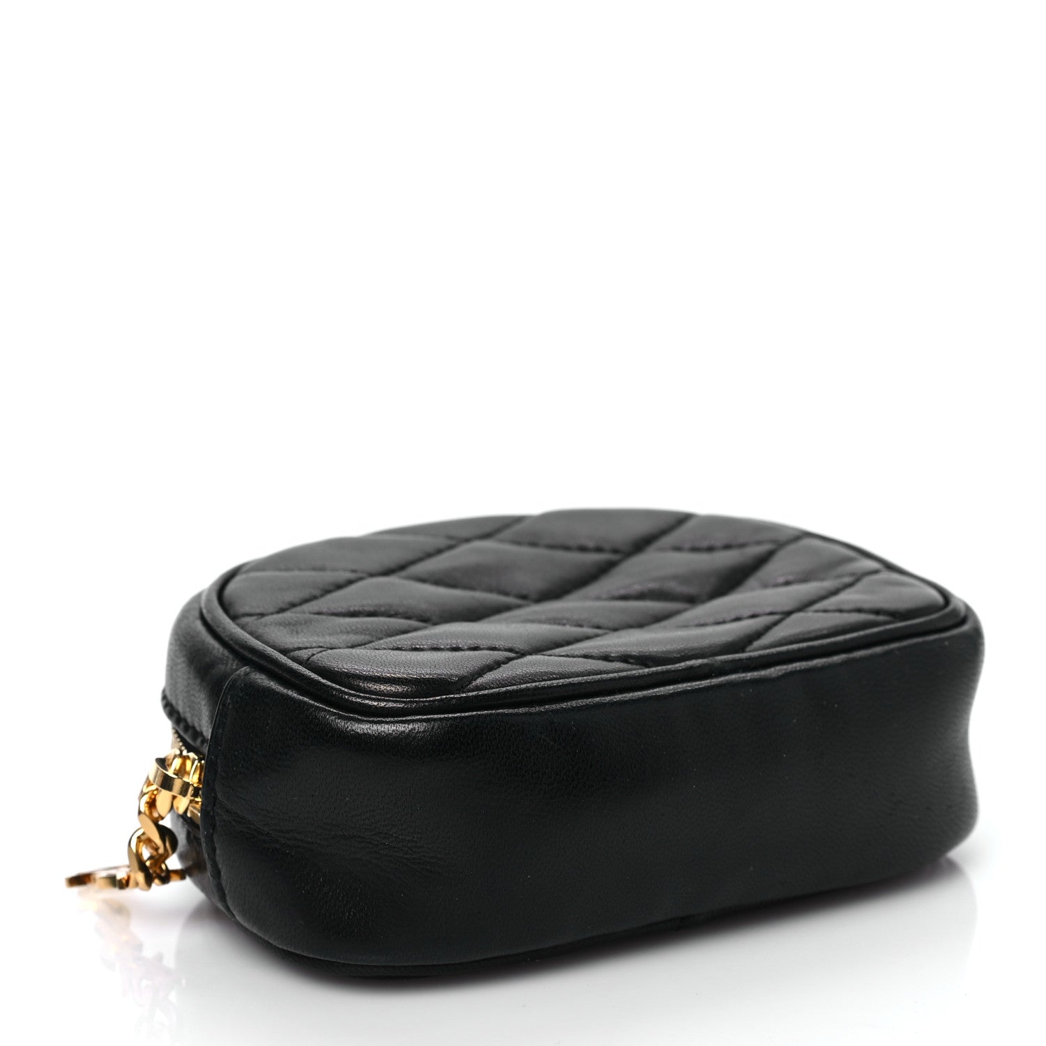 Saint Laurent Lambskin Quilted Lolita Cosmetic Pouch Black 4 of 7