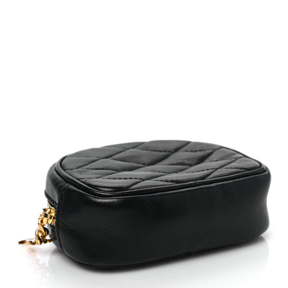 Saint Laurent Lambskin Quilted Lolita Cosmetic Pouch Black 4 of 7