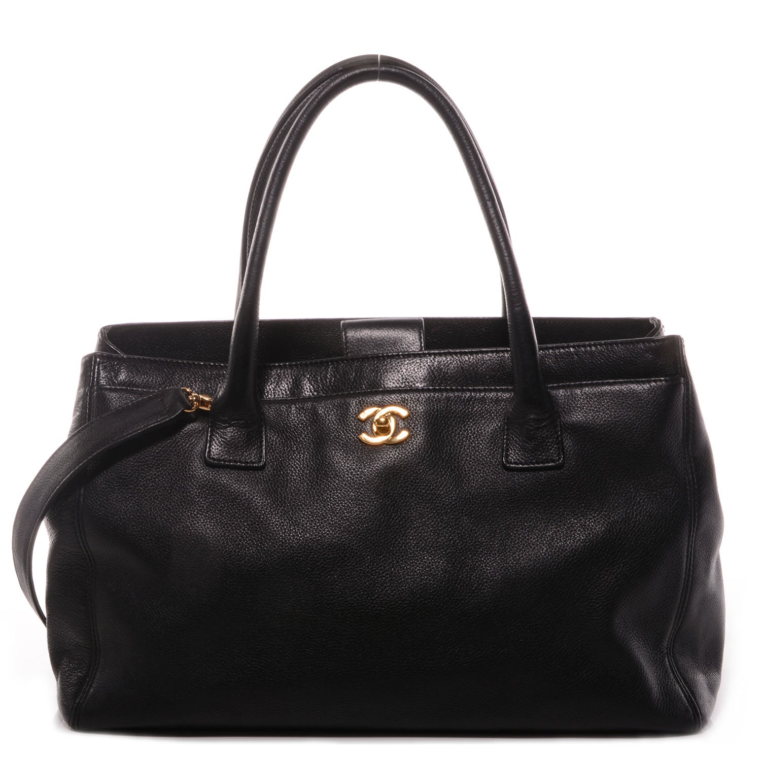 Chanel Calfskin Cerf Shopper Tote Black 1 of 8