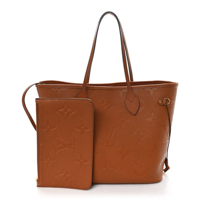 Louis Vuitton Empreinte Monogram Giant Neverfull MM Cognac 3 of 11