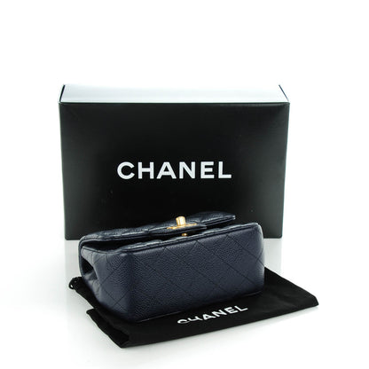 Chanel Caviar Quilted Mini Square Flap Navy 4 of 8
