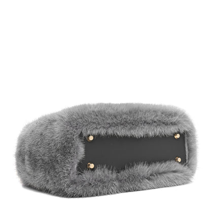 Christian Dior Mink Fur Mini Lady Dior Grey 4 of 9