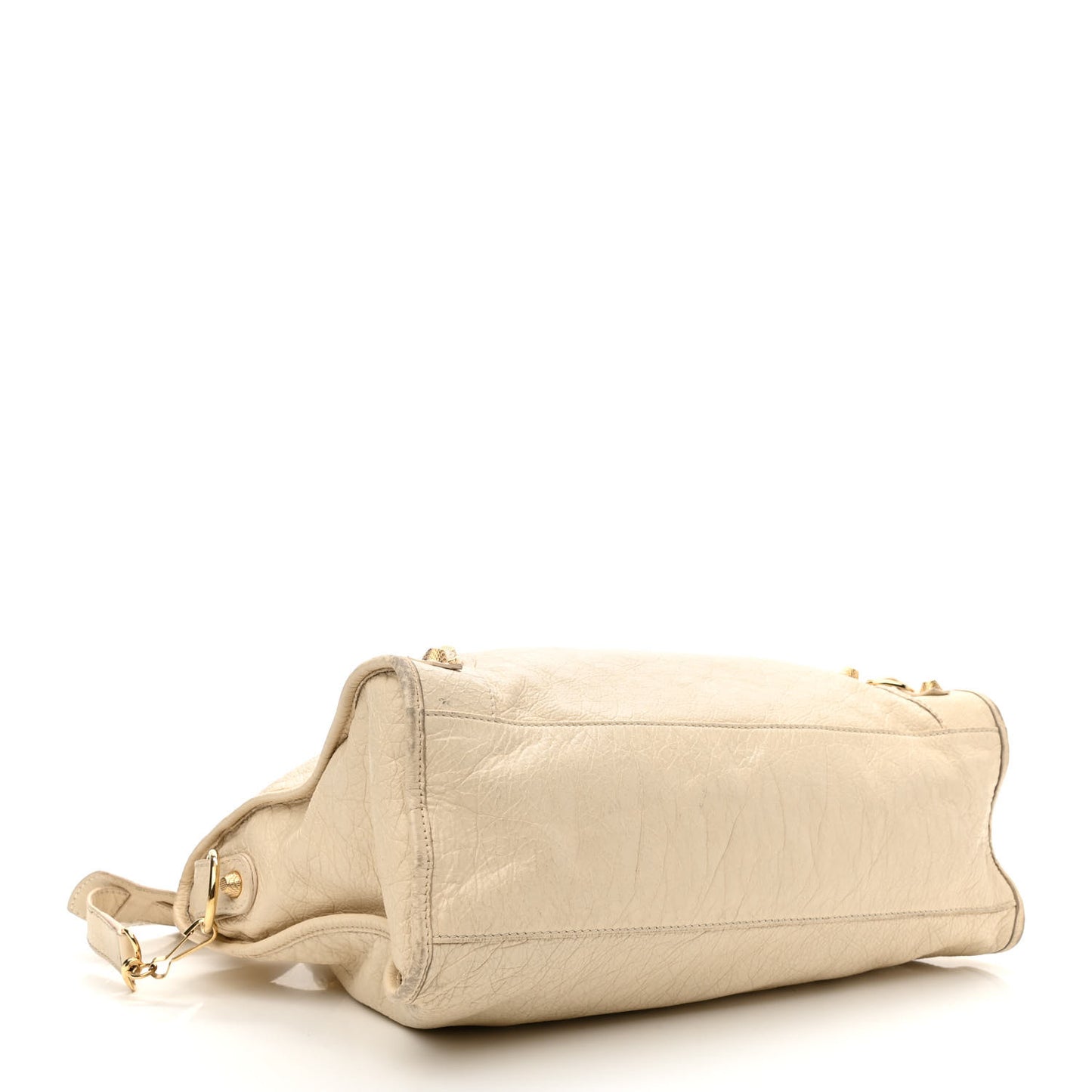 Agneau Giant 12 Gold Hardware City Blanc Creme Light Craie