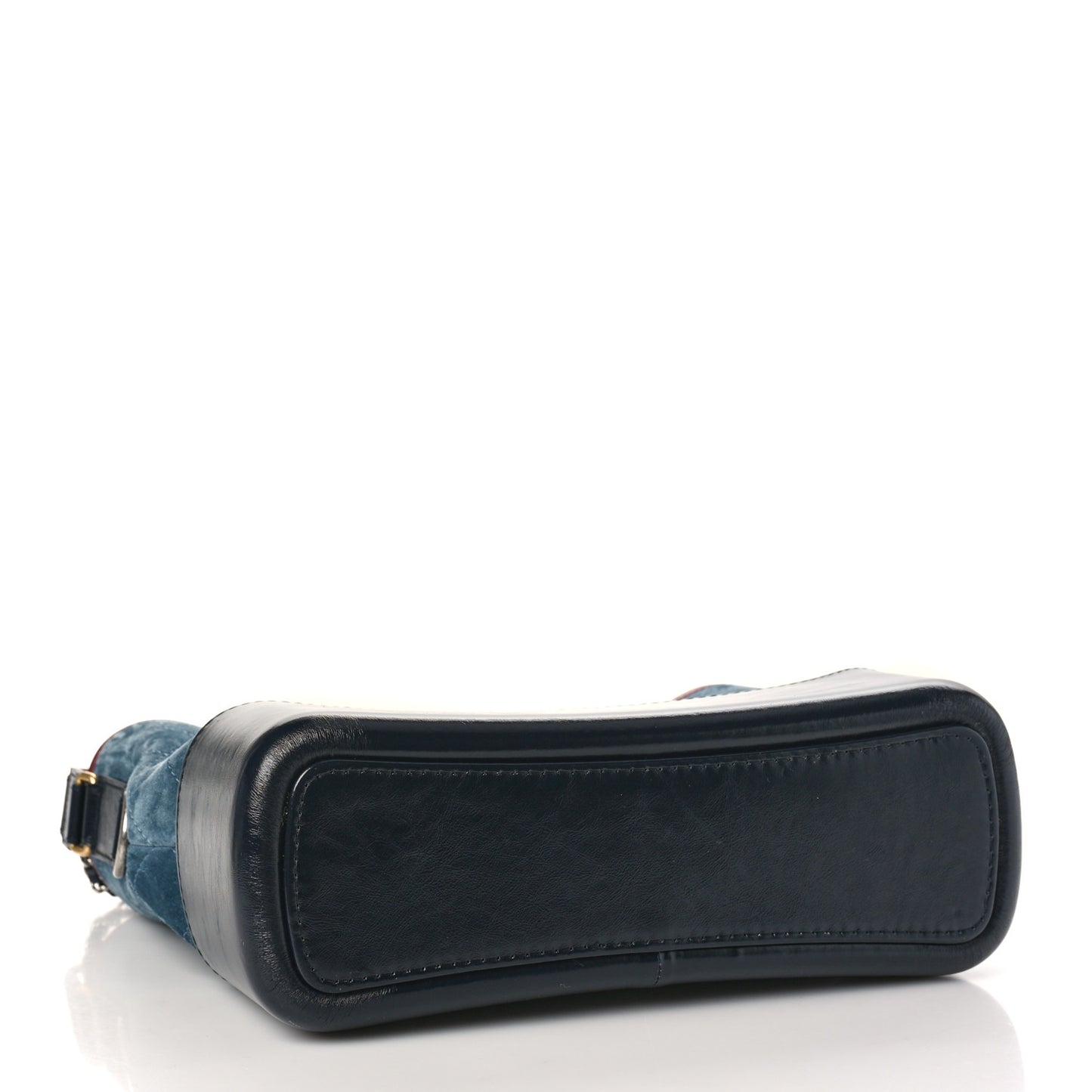 Suede Calfskin Quilted Medium Gabrielle Hobo Blue