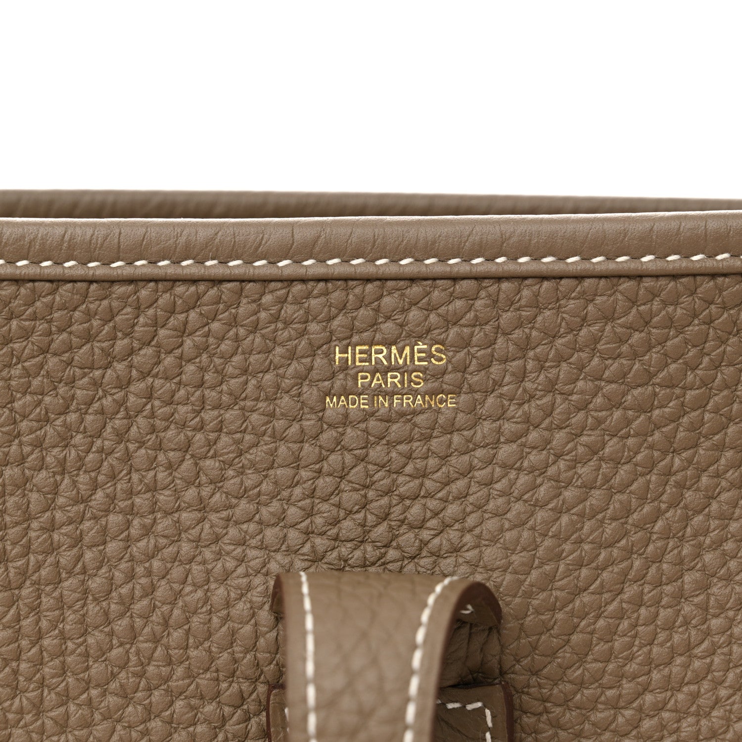 Hermes Taurillon Clemence Evelyne III PM Etoupe 6 of 11