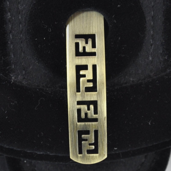 Fendi Cashmere Velvet B Bag Black 7 of 11