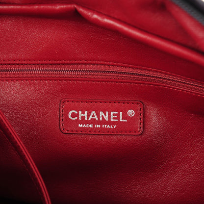 Chanel Lambskin Quilted Large Bowler Purple 6 of 7