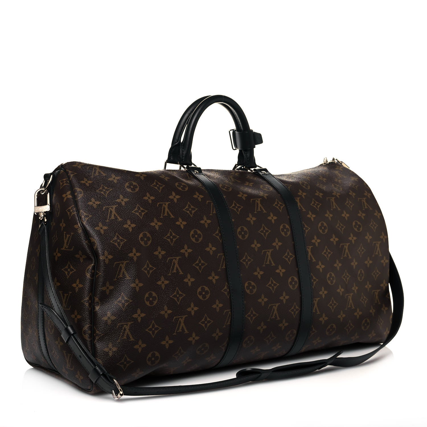 Louis Vuitton Monogram Macassar Keepall Bandouliere 55 3 of 13