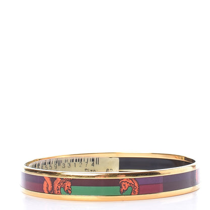 Hermes Printed Enamel Della Cavalleria Narrow Bracelet 62 5 of 5