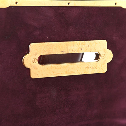 Prada Velvet Crystal Cahier Shoulder Bag Ribes 13 of 15