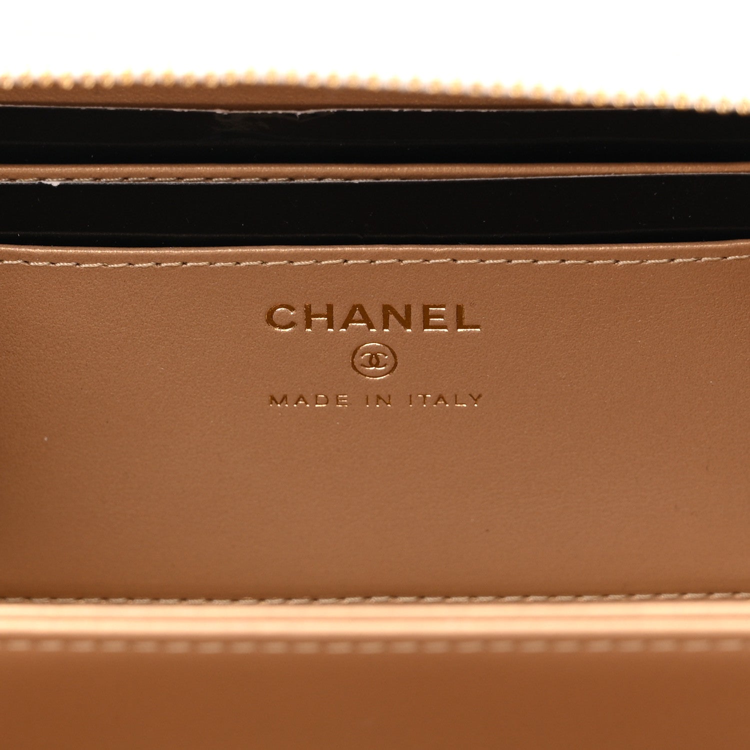 Chanel Lambskin Metal Quilted Mini Vanity Case With Chain White Gold 8 of 13