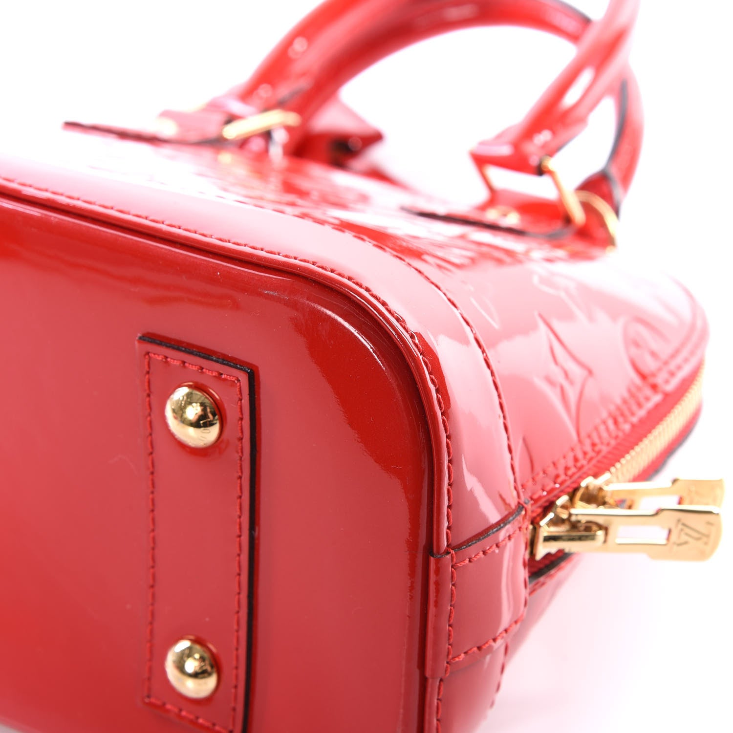 Louis Vuitton Vernis Alma BB Cherry 8 of 12