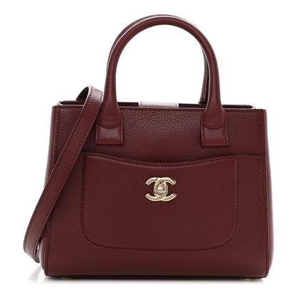 Chanel Grained Calfskin Mini Neo Executive Shopper Tote Burgundy 1 of 10