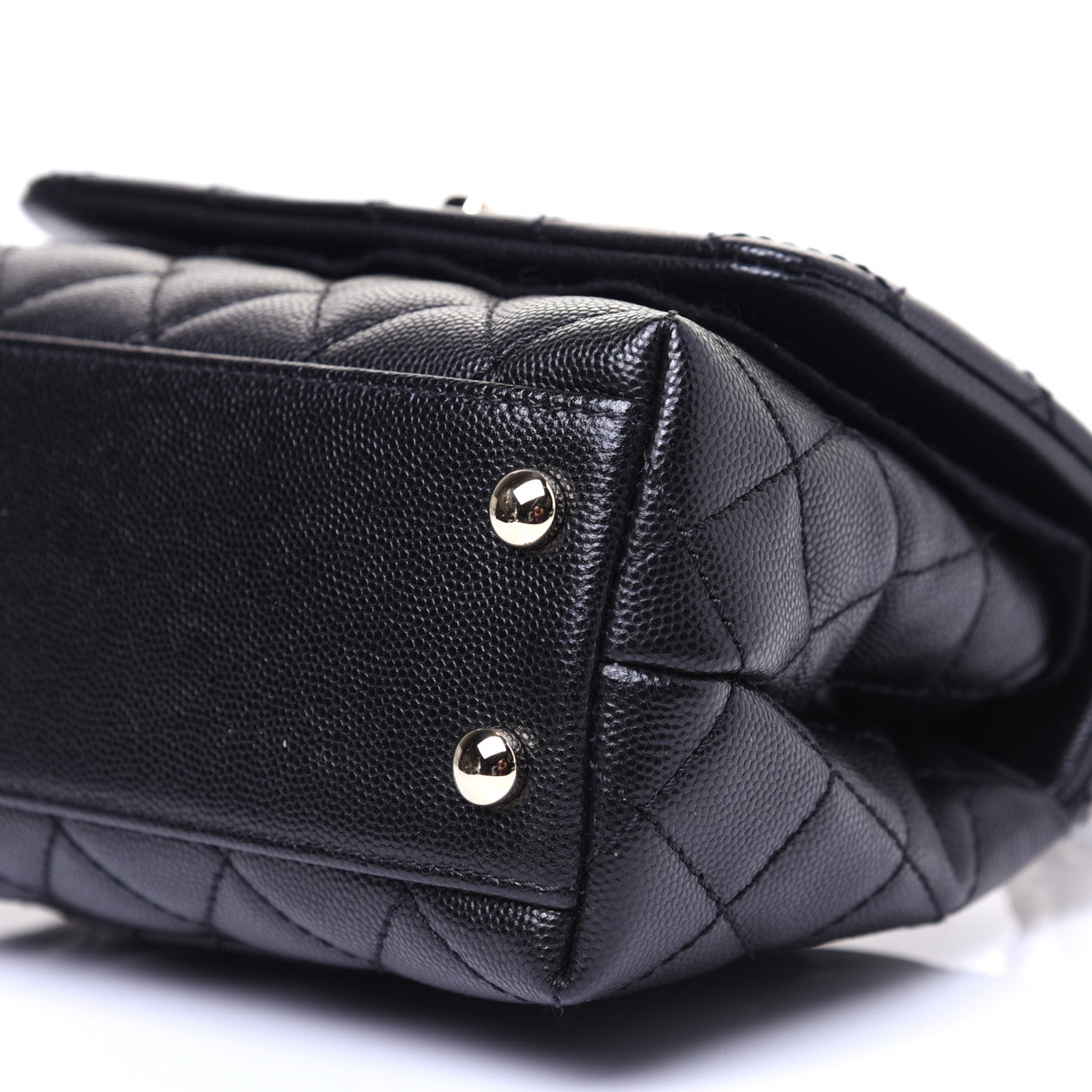 Chanel Caviar Quilted Extra Mini Coco Handle Flap Black 7 of 13