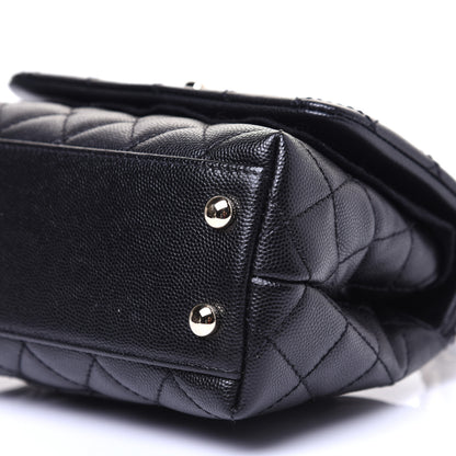 Chanel Caviar Quilted Extra Mini Coco Handle Flap Black 7 of 13