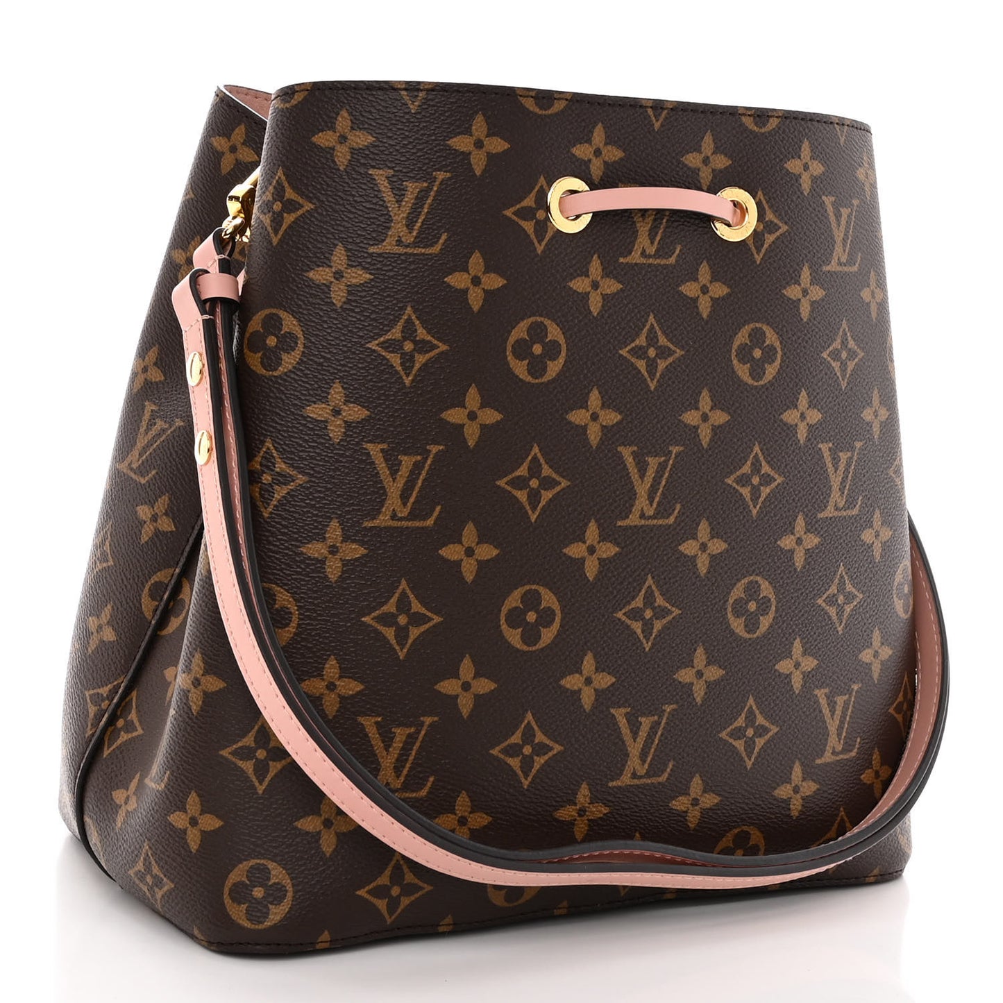 LOUIS VUITTON Monogram Neonoe MM Rose Poudre