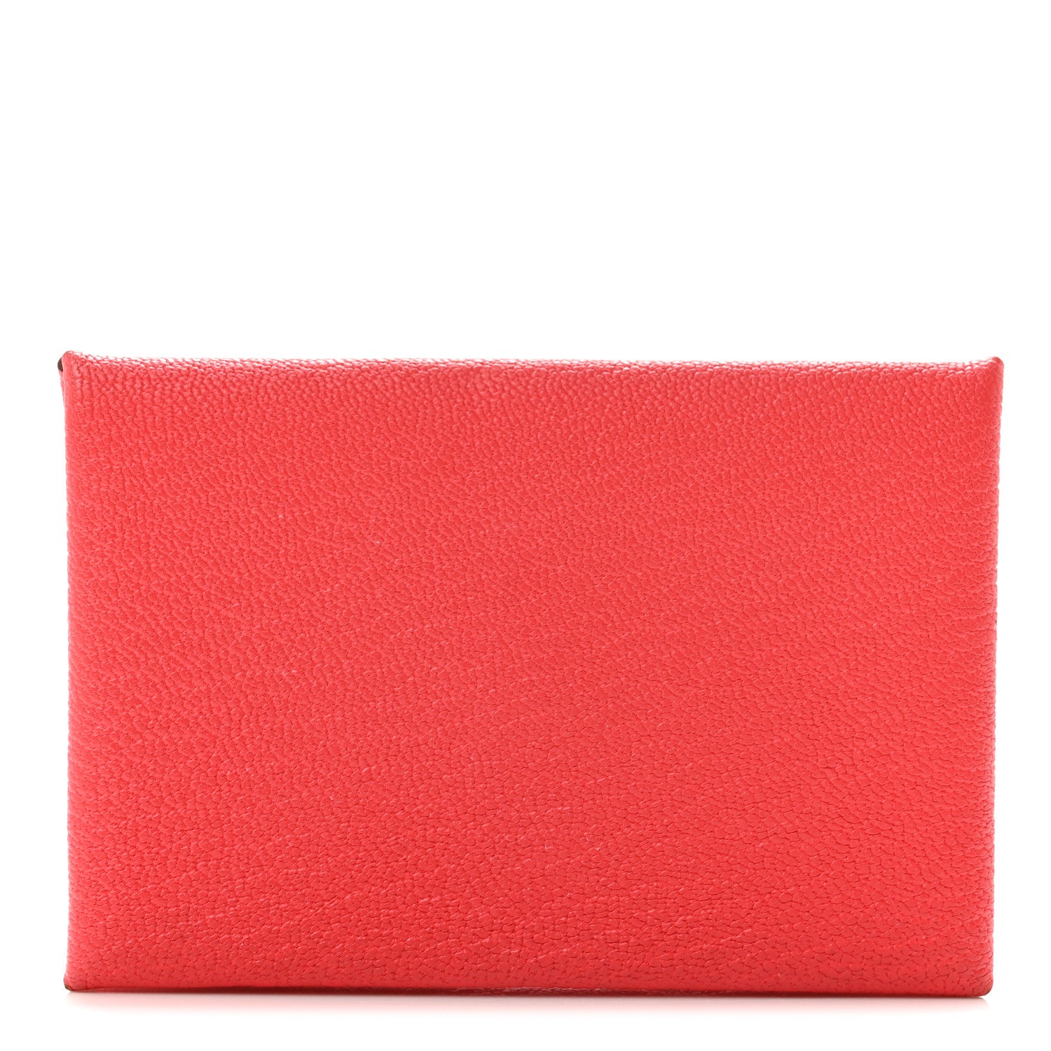Hermes Chevre Mysore Verso Calvi Card Case Rose Texas Sienne 1 of 11