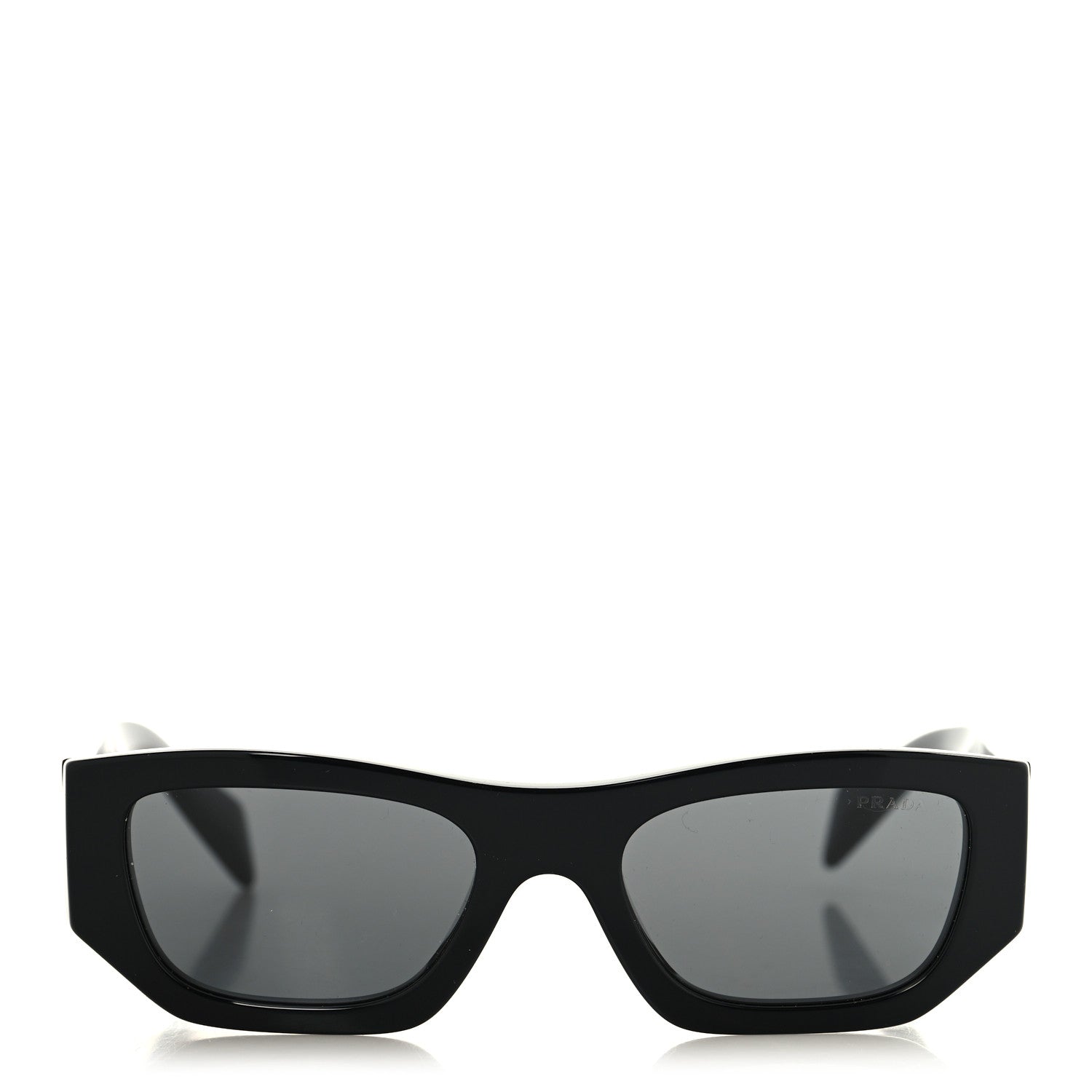 Prada Acetate Pillow Sunglasses SPR A01 Black 2 of 7