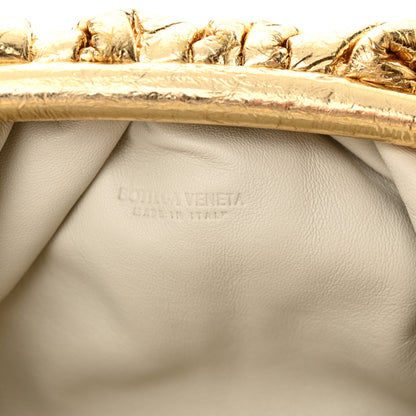 Bottega Veneta Metallic Crushed Calfskin The Mini Pouch Gold 6 of 15