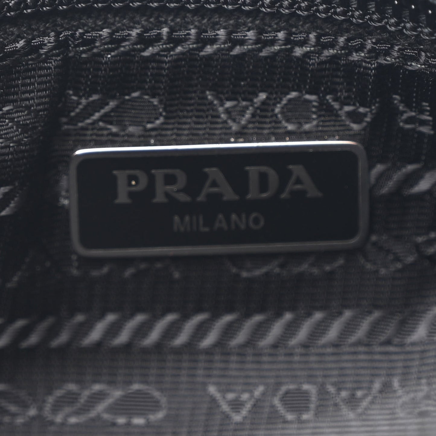 Tessuto Nylon Pochette Bag Black