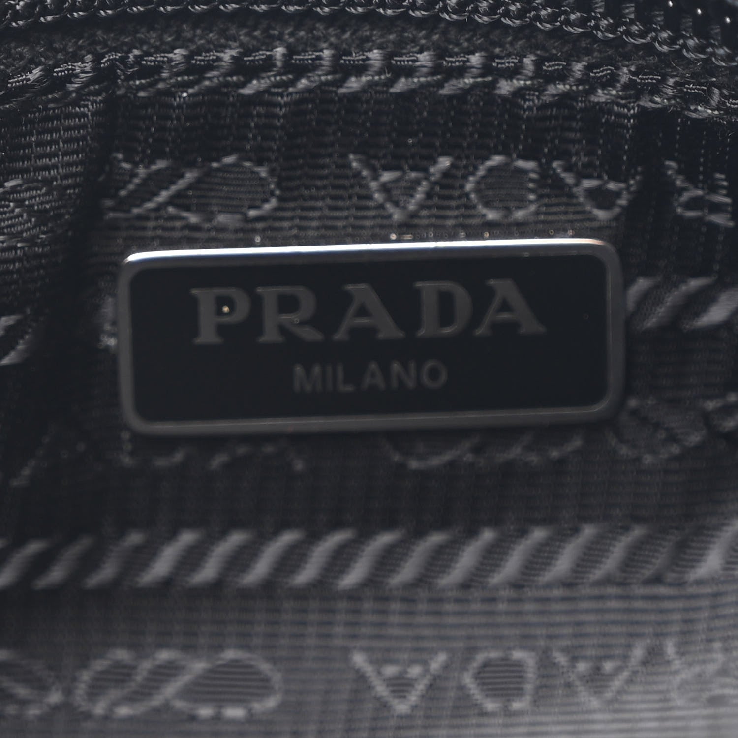 Prada Tessuto Nylon Pochette Bag Black 6 of 11