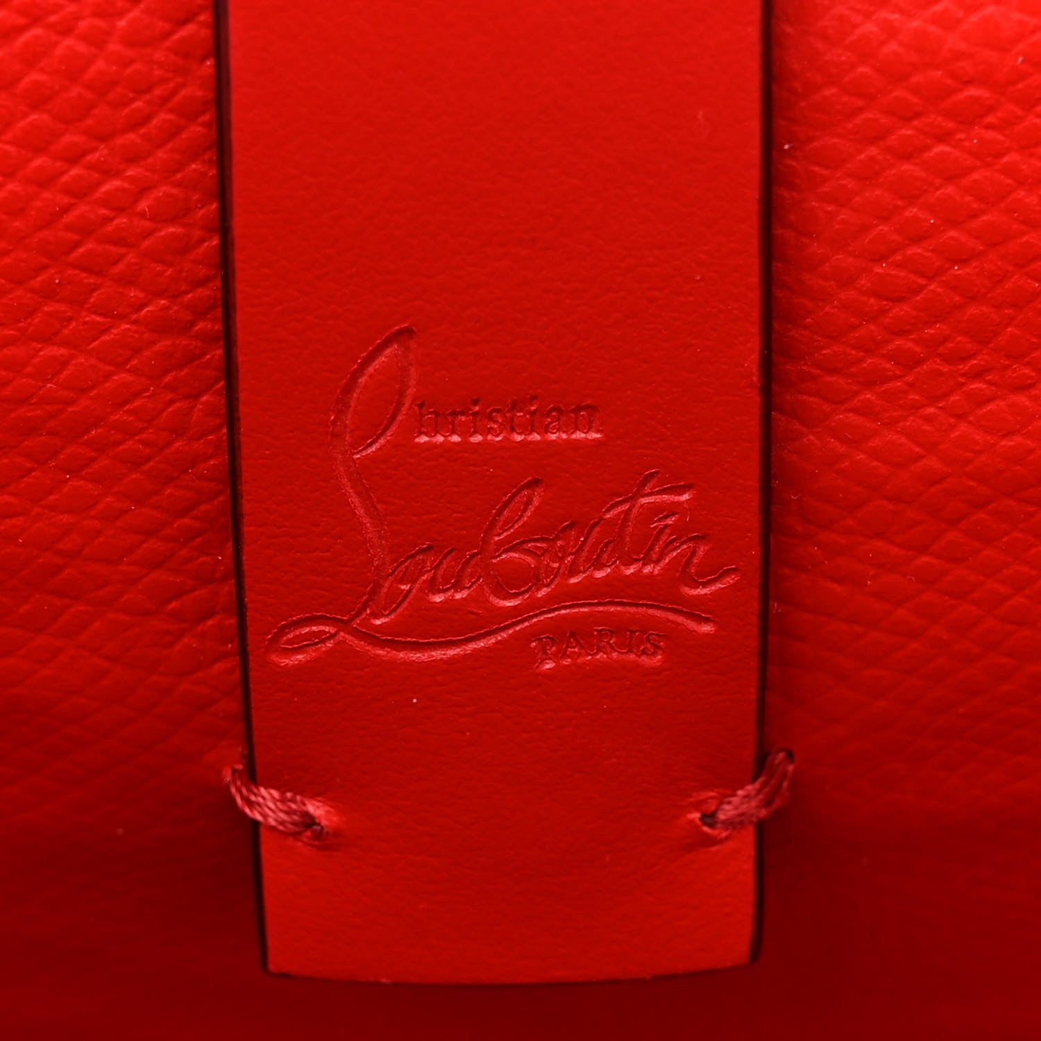 Christian Louboutin CHRISTIAN LOUBOUTIN Calfskin Crocodile Embossed Spikes East West Cabata Tote 7 of 13