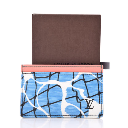Louis Vuitton Epi Card Holder Aqua 8 of 8