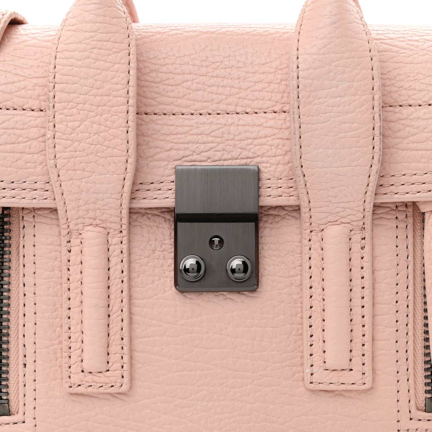 Textured Calfskin Mini Pashli Satchel Petal