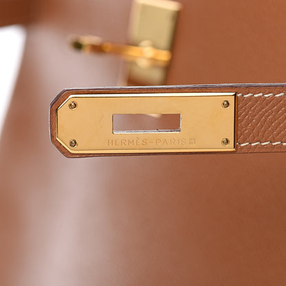Hermes Courchevel Kelly Retourne 35 Gold 21 of 43