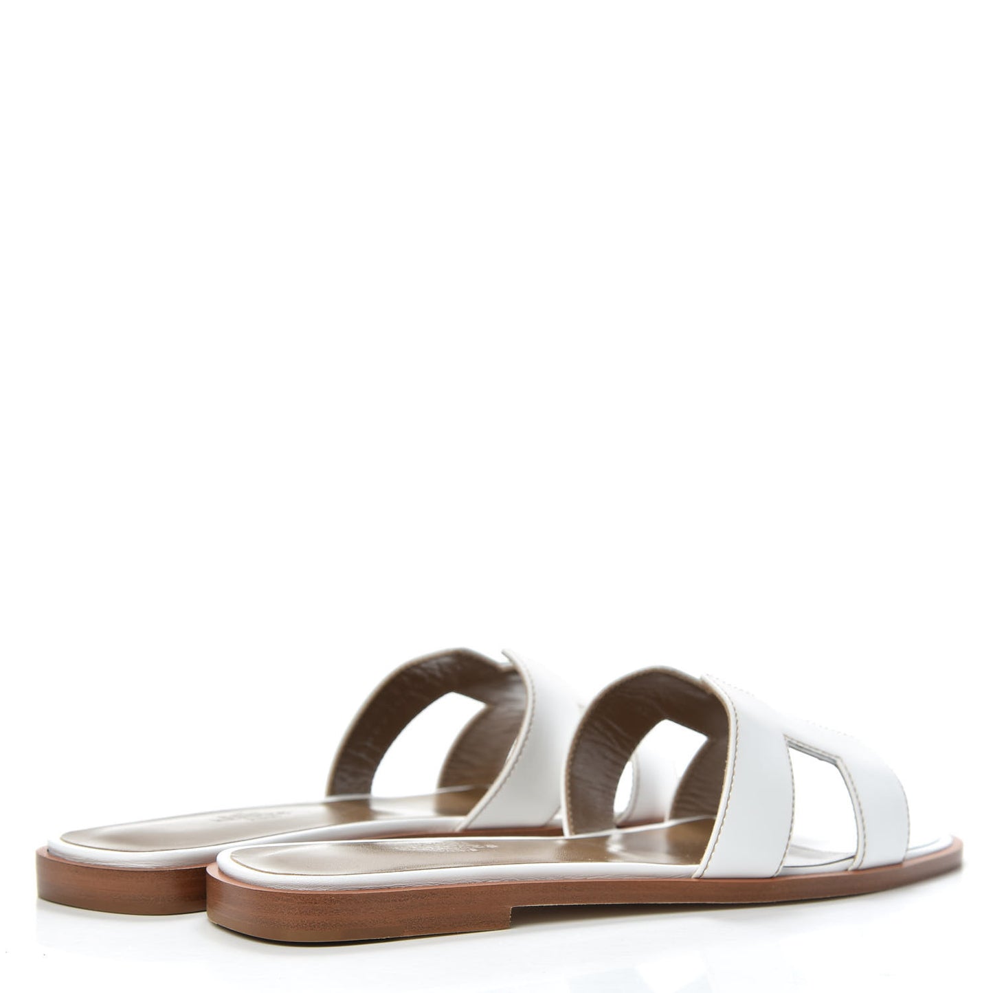 Box Calfskin Oran Sandals 37.5 White