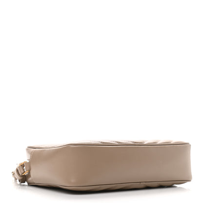 Saint Laurent Calfskin Matelasse Monogram Lou Camera Bag Dark Latte 4 of 11