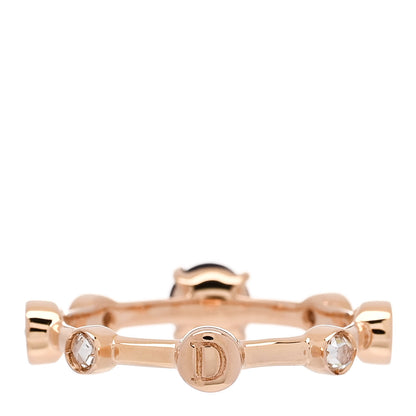 Damiani 18K Rose Gold Diamond Amethyst Ring 53 6.25 3 of 5