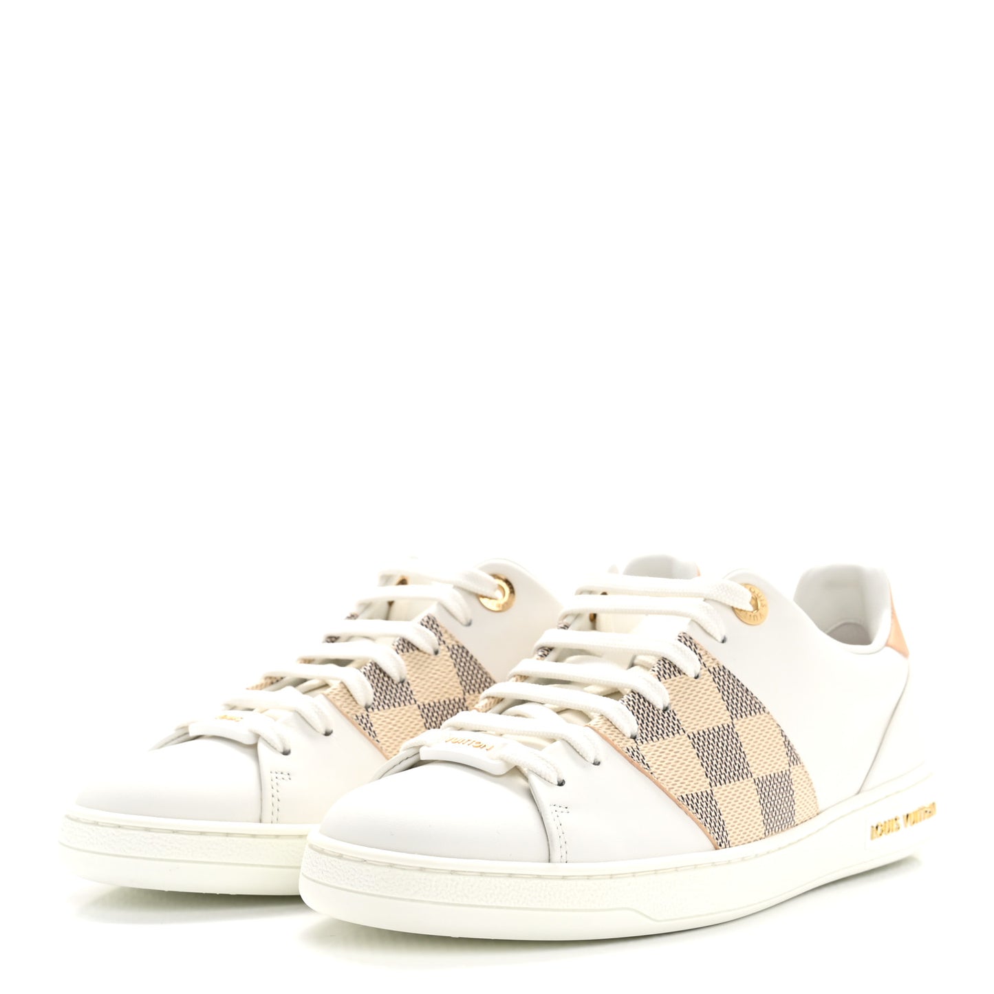 Damier Azur Front Row Sneaker 36 White