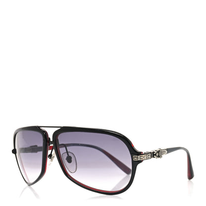 Chrome Hearts Straight Up Aviator Sunglasses Red 1 of 7