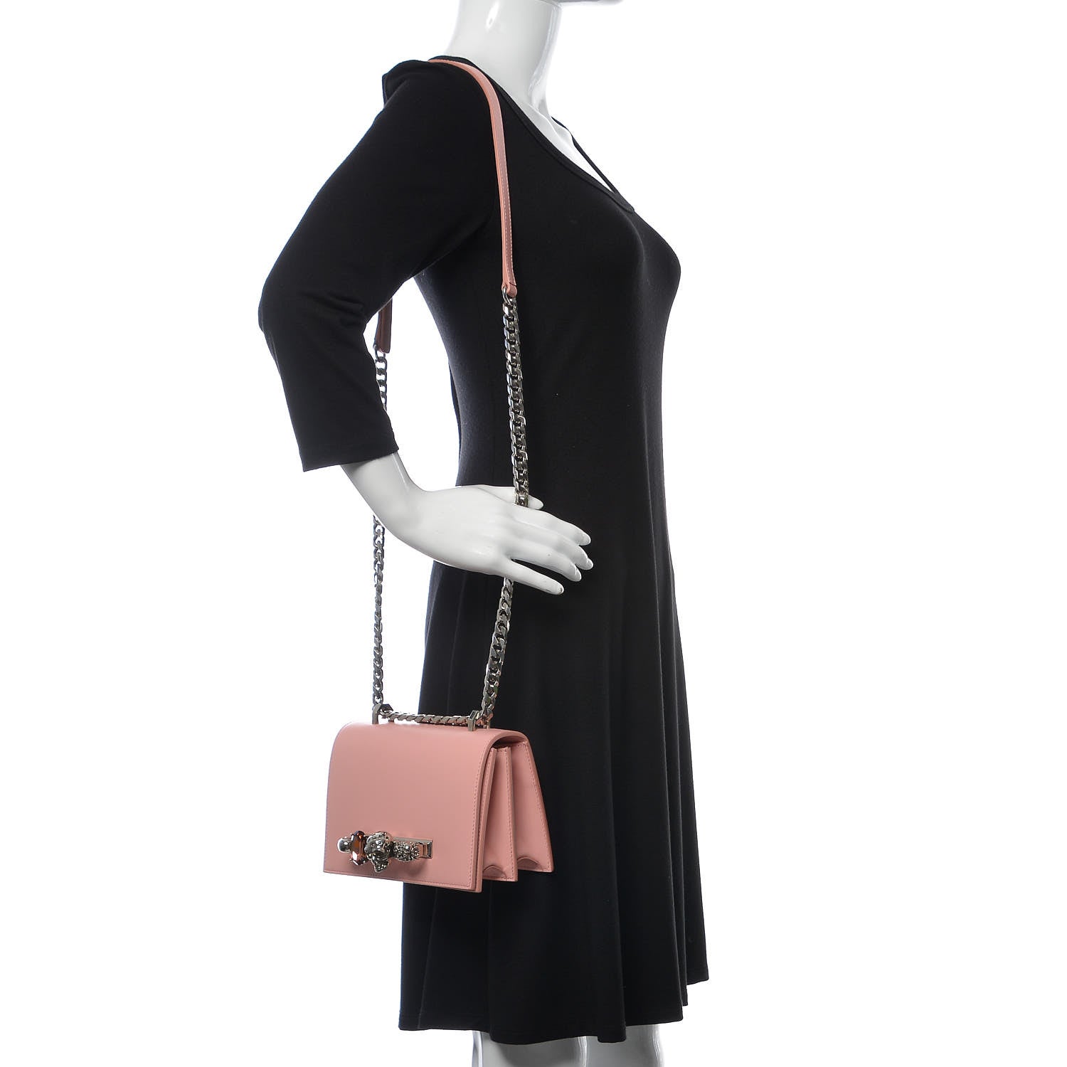 Alexander McQueen Calfskin Knuckle Crossbody Anemone 2 of 6