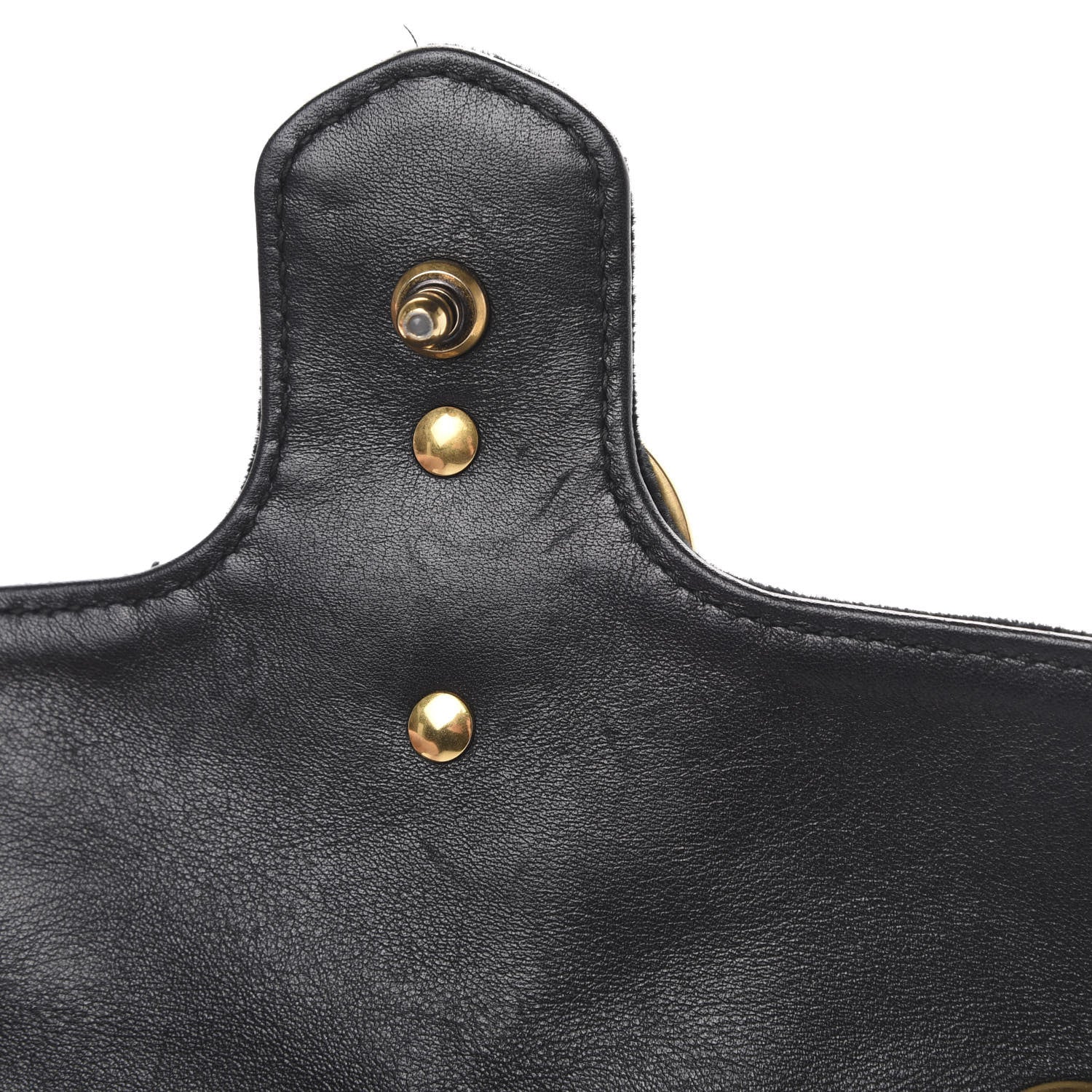 Gucci Velvet Matelasse Mini GG Marmont Shoulder Bag Black 19 of 20
