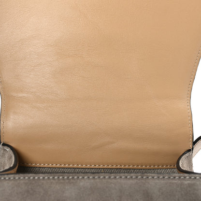 Chloe Suede Calfskin Small Marcie Saddle Bag Motty Grey 8 of 8