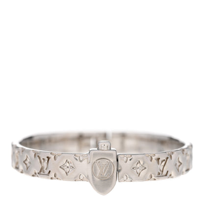 Louis Vuitton Palladium Pillow Nanogram Cuff S Silver 6 of 6
