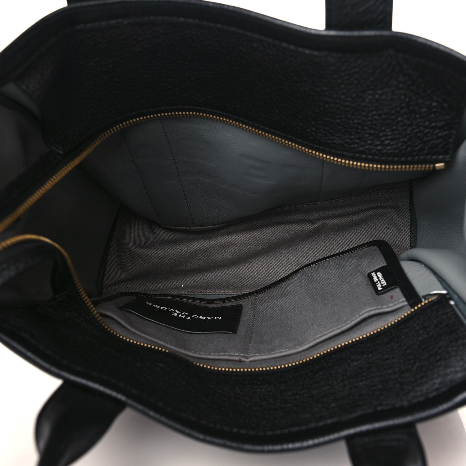 Marc Jacobs Grained Calfskin Medium The Tote Bag Black 4 of 8
