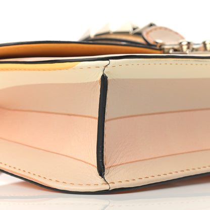 Valentino Garavani Vitello Native Couture 1975 Medium Glam Lock Rockstud Flap Mandarin Sorbet 8 of 11