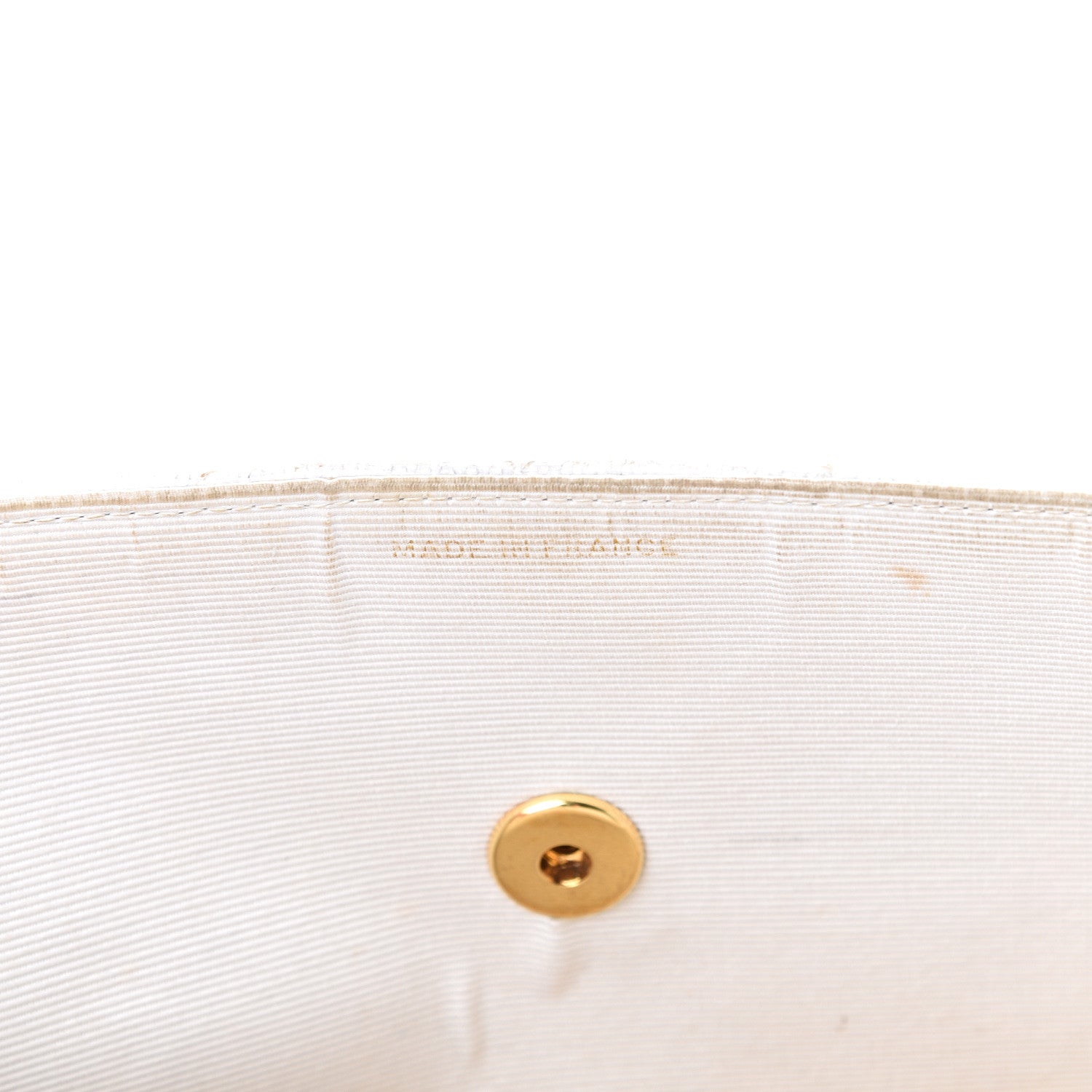 Chanel Woven Raffia Quilted CC Fringe Flap White 6 of 20