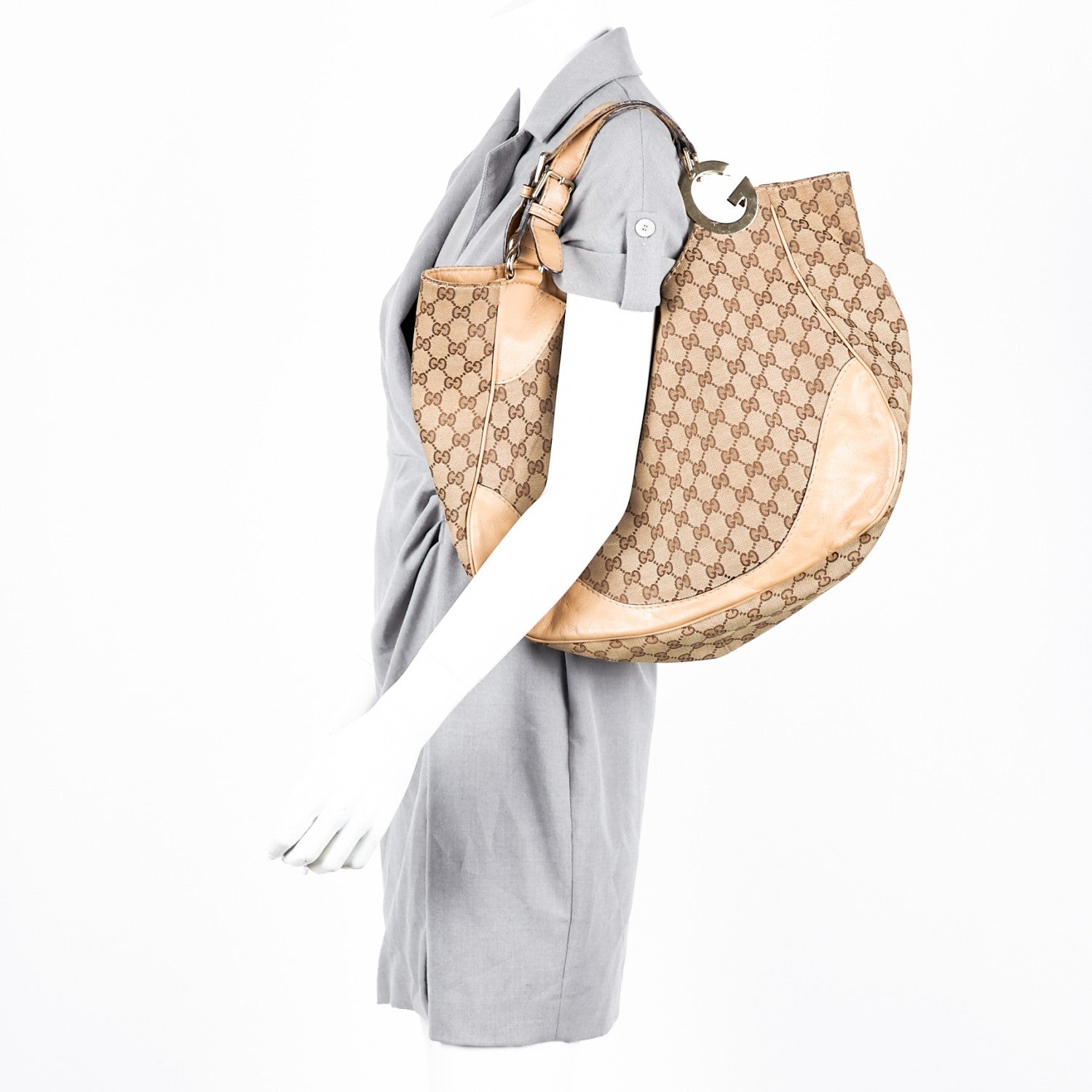 Gucci Monogram Charlotte Tote Tan 2 of 7