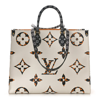 Louis Vuitton Monogram Giant Jungle Onthego GM Ivory 1 of 9
