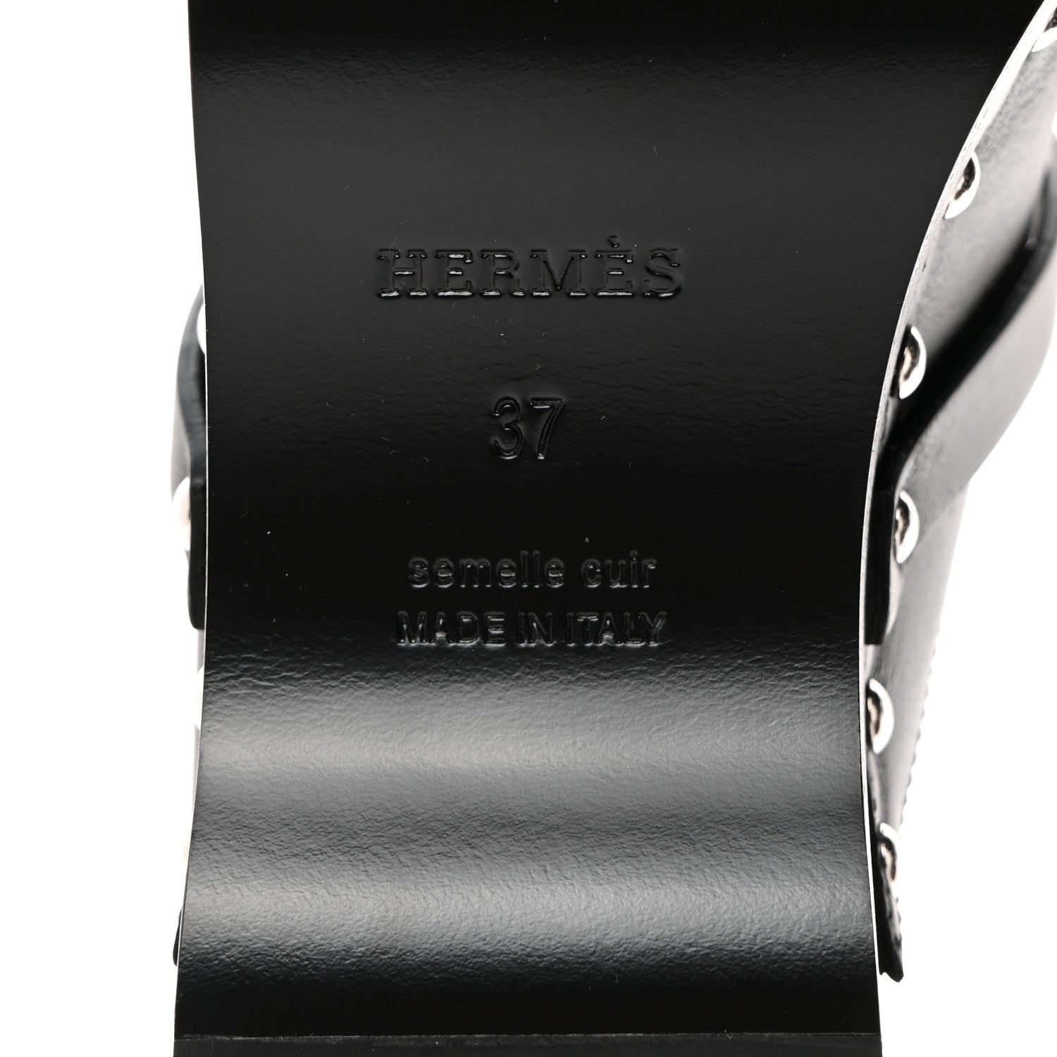 Hermes Calfskin Carlotta Mules 37 Black 8 of 9