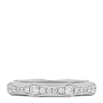 Bulgari Platinum Diamond Infinito Wedding Band Ring 54 6.75 1 of 5